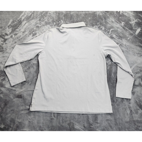 EKLENTSON Women's Long Sleeve Polo Golf T-Shirts Light Gray XL - Picture 2 of 7